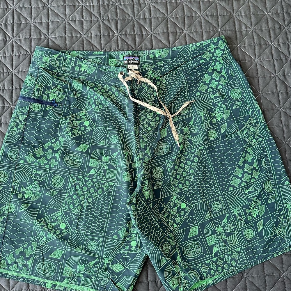 Patagonia Green Swim Shorts